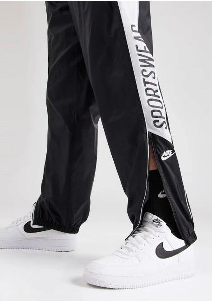 Club Mens Woven Joggers Dokuma Erkek Eşofman Altı Regular Boy Siyah Beyaz modelleri