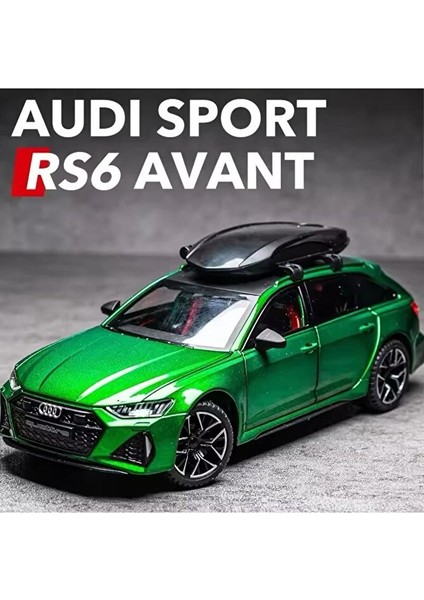 Audi Rs6 Avant Sportbagajlı 1:24 Diecast Maket Metal Model Araba Koleksiyon