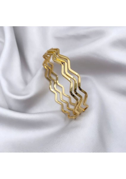 Kadın Çelik Zikzak Model Ajda Bilezik 3`lü fiyatları