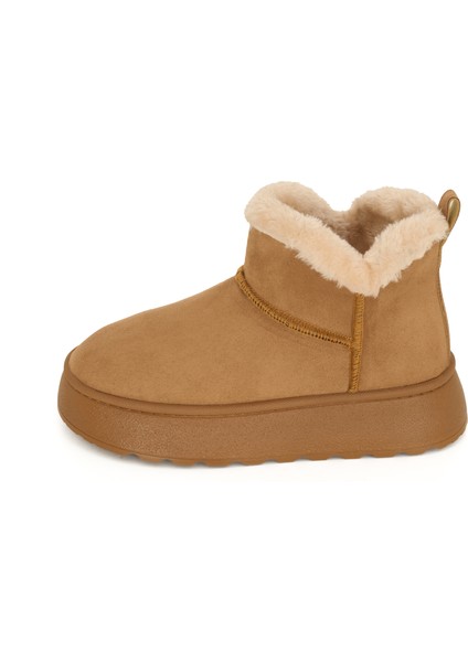 Ug-W Australia Taba Süet Içi Kürklü Kalın Polly Taban Bilekte Kadın Bot & Bootie modelleri