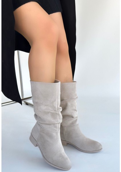 Plod Bej Süet Çizme modelleri