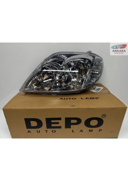 Toyota Corolla 2002 - 2006 Sedan Far Lambası Sol (Sedan Sol Kasa - Sol Far - Depo Marka)