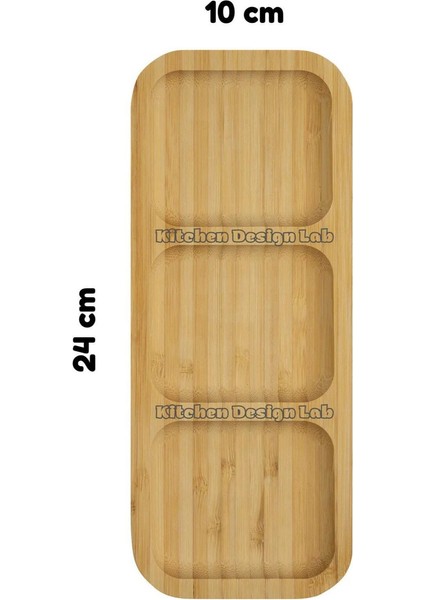 Bambu 3 Bölmeli Çerezlik Sunumluk Yağdanlık Şişe Standı 1 Adet fiyatları