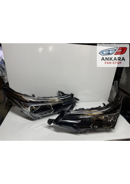 Toyota Corolla 2016 - 2018 Far Lambası Sağ - Sol Takım ( Nikelaj Far Kaşı Ile Birlikte - Sağ - Sol Takım - 2 Far ) modelleri