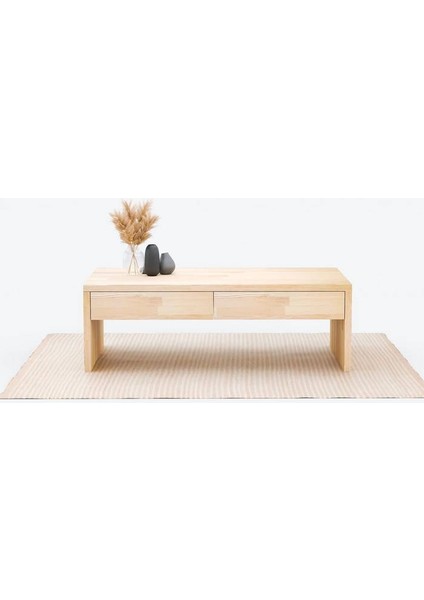 Masif Ağaç Çekmeceli Orta Sehpa 120 x 60 fiyatları