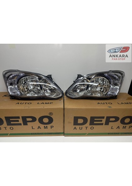 Toyota Corolla 2004-2006 Hatchback Far Lambası Sağ-Sol Takım (Hatchback Damla Far-Sağ-Sol Takım-Depo)