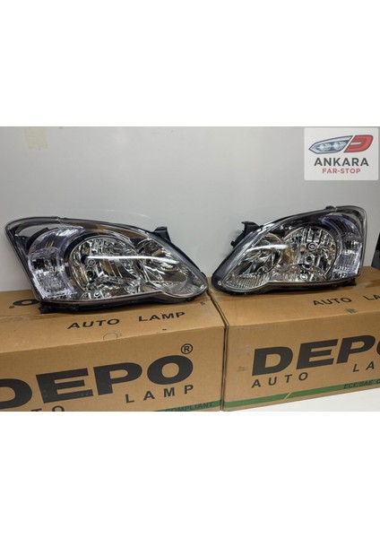 Toyota Corolla 2004-2006 Hatchback Far Lambası Sağ-Sol Takım (Hatchback Damla Far-Sağ-Sol Takım-Depo) modelleri