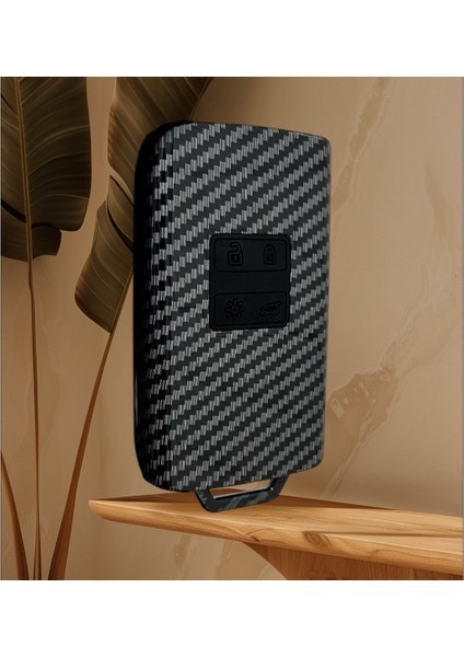 Renault Clio 5 Megane 4 E-Tech Koleos Austral Kadjar Captur Zoe Karbon Anahtar Kılıfı 2.resime Bakınız