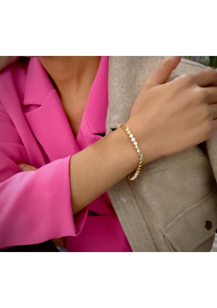 Xuping 14 Ayar Altın Kaplama Petek Model Bileklik modelleri