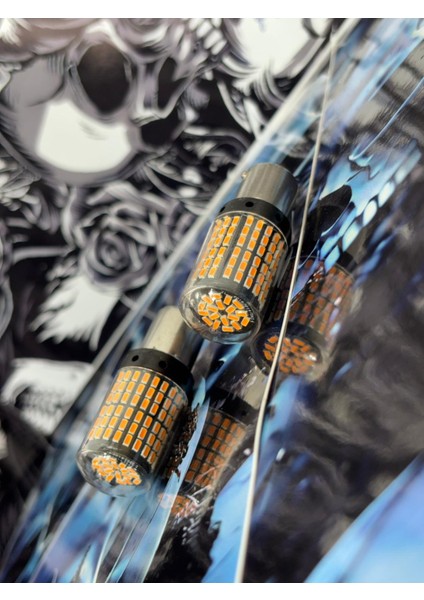 Oto Aydınlatma Sinyal Park 144 Ledli Ultra Turuncu Tek Duy Ampulü PY21W (2 Adet) fiyatları