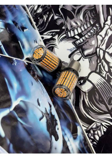 Oto Aydınlatma Sinyal Park 144 Ledli Ultra Turuncu Tek Duy Ampulü PY21W (2 Adet) modelleri