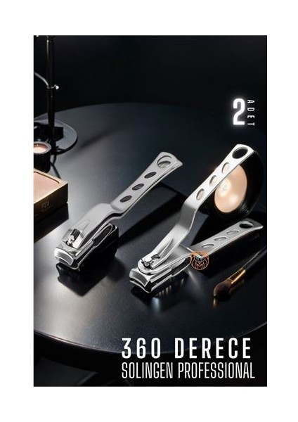 360 Derece Tırnak Makası 2 Adet Solingen Profesyonel