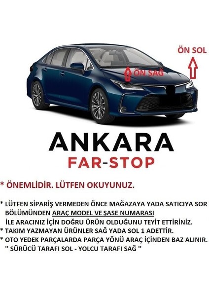 Toyota Corolla 2000 - 2001 Far Lambası Sol ( Ceylan Göz Far - Sol Far ) indirimleri