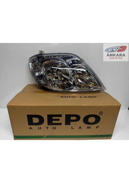 Toyota Corolla 2002 - 2006 Sedan Far Lambası Sağ (Sedan Sol Kasa - Sağ Far - Depo Marka)
