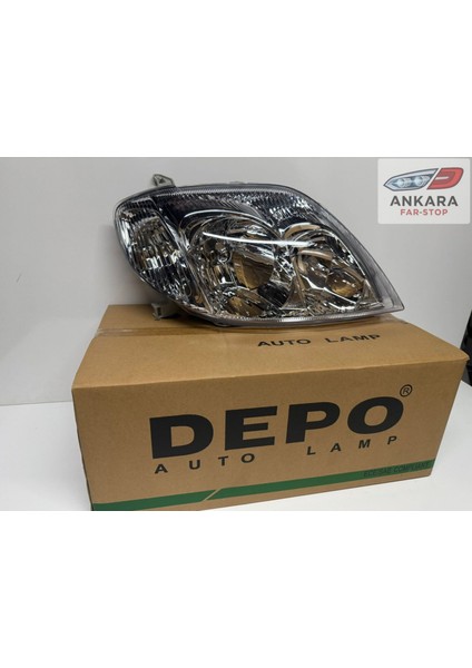 Toyota Corolla 2002 - 2006 Sedan Far Lambası Sağ (Sedan Sol Kasa - Sağ Far - Depo Marka) modelleri