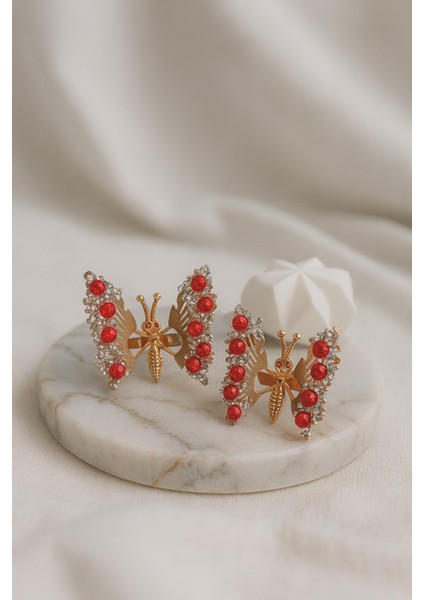 Komple Inci Detaylı Oynar Kanatlı Kelebek Pens Toka fiyatları