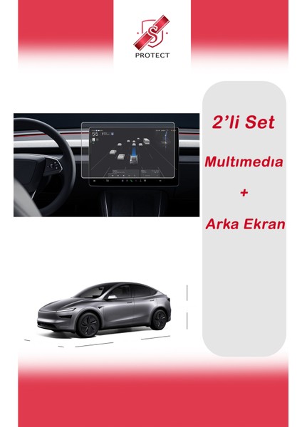 Tesla Model Y Juniper Set(Multımedıa+Arka Ekran)9h Nano Ekran Koruyucu