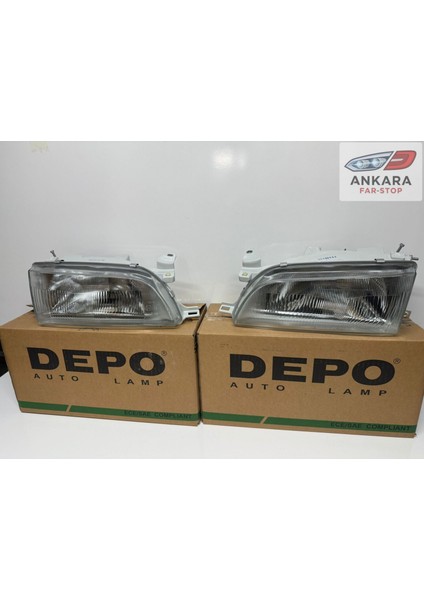 Toyota Corolla 1993 - 1998 Efsane Kasa Far Lambası Sağ-Sol Takım (Efsane Kasa Sağ-Sol Takım-2 Far Depo Marka) modelleri