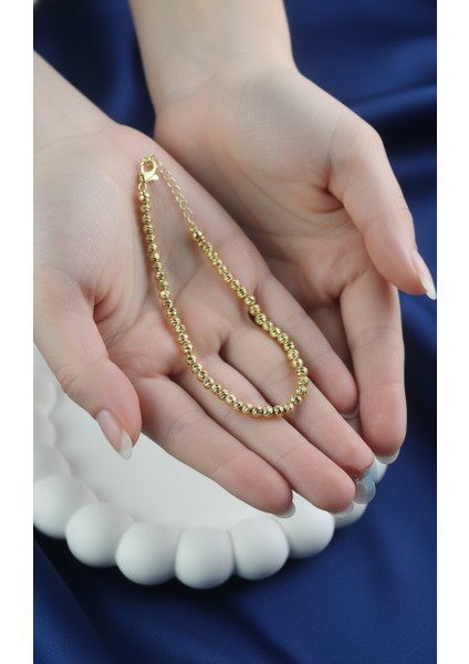 Altın Rengi Dorika Boncuklu Ayarlanabilir Halhal fırsatları