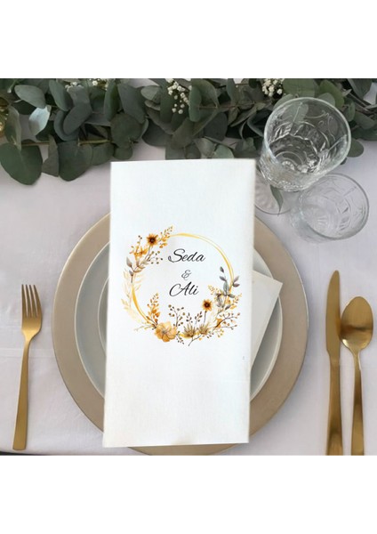 Kişiye Özel Söz Nişan Düğün Temalı Baskılı Peçete 20’li Paket fiyatları