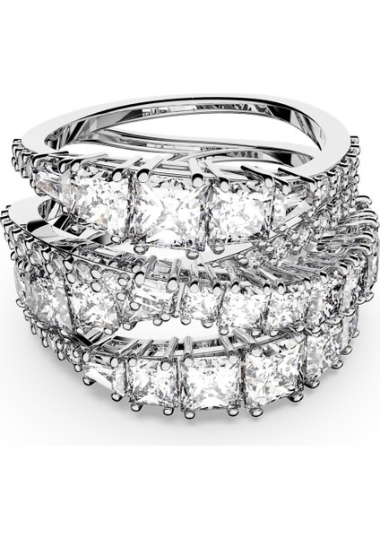 Swa Hyperbola Tarz Kesişimli Rodyum Kaplama Yüzük