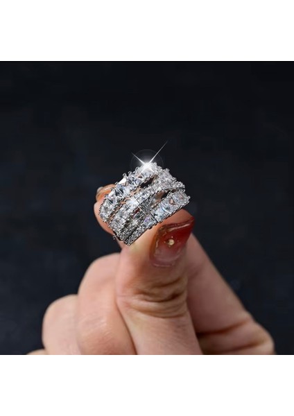 Swa Hyperbola Tarz Kesişimli Rodyum Kaplama Yüzük modelleri