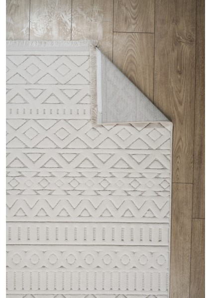 Krem Bukle Iskandinav Sisal Dokuma Makine Halısı – Saçaklı, Kaymaz Tabanlı Salon ve Koridor Yolluk indirimleri