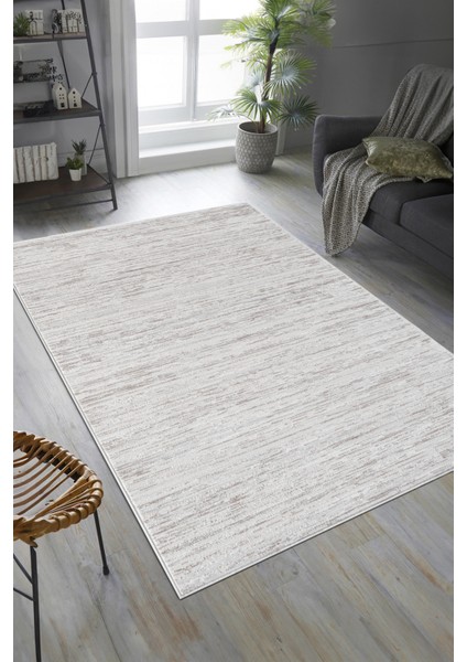 Bej Krem Çizgili Modern Halı – Antialerjik, Antibakteriyel, Toz Tutmaz Salon & Yolluk fiyatları