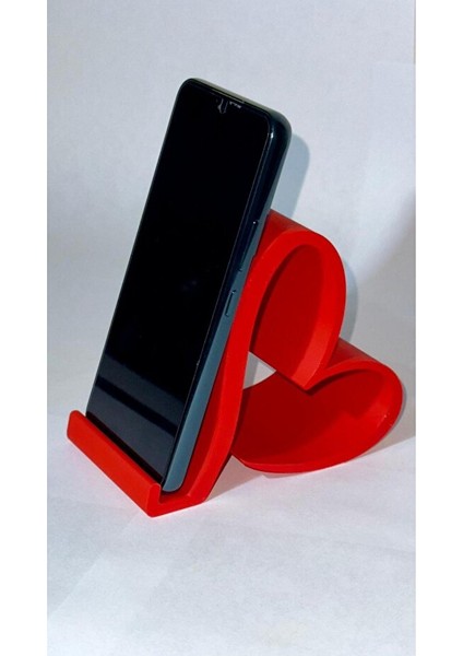 Kalpli Telefon Tutacağı Masaüstü / Telefon Standı Kırmızı modelleri