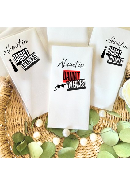 Damat Eğlencesi Baskılı Peçete 20 Adet