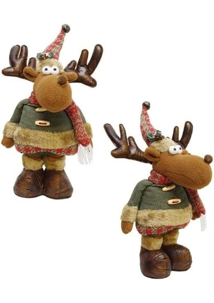 Yılbaşı Dekoru Lüks Dekoratif Uzayan Geyik 56CM