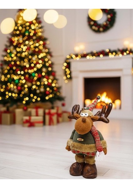 Yılbaşı Dekoru Lüks Dekoratif Uzayan Geyik 56CM fiyatları