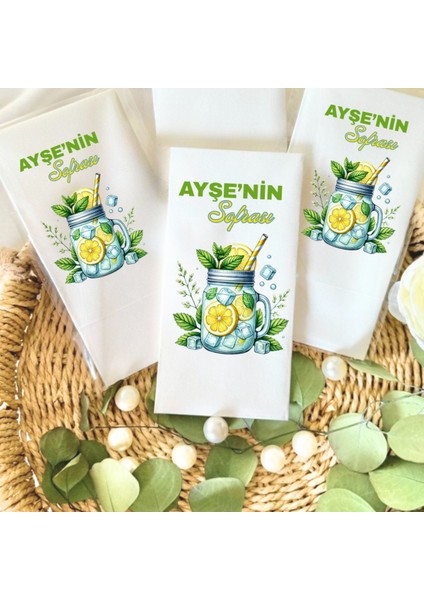 Limon Temalı Sunum Peçete 20 Adet