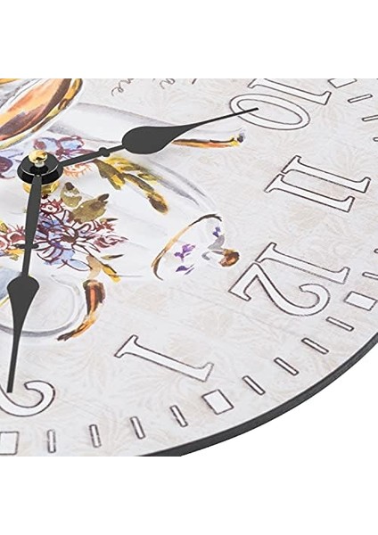 404-2631T-INT 12 Inç Kuvars Duvar Saati, Beyaz fiyatları