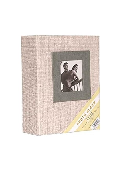 10X15CM 100 Fotoğraf Kapasiteli Lüks Koton Fotoğraf Albümü (Krem) fiyatları