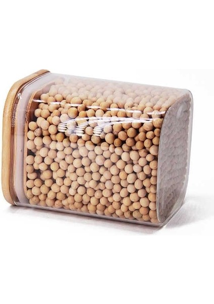 700ML Sızdırmaz Vakumlu Bambu Kapaklı Borosilikat Cam Kavanoz - Hava Geçirmez & Dayanıklı Gıda Saklama Kabı (10CM x 13CM) fiyatları