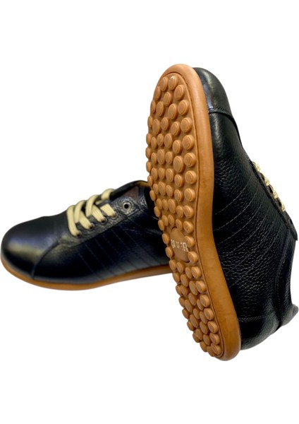 Erkek Bağcıklı Iç ve Dış Yüzey Deri Kauçuk Taban Günlük CASUAL777-1-SİYAH modelleri