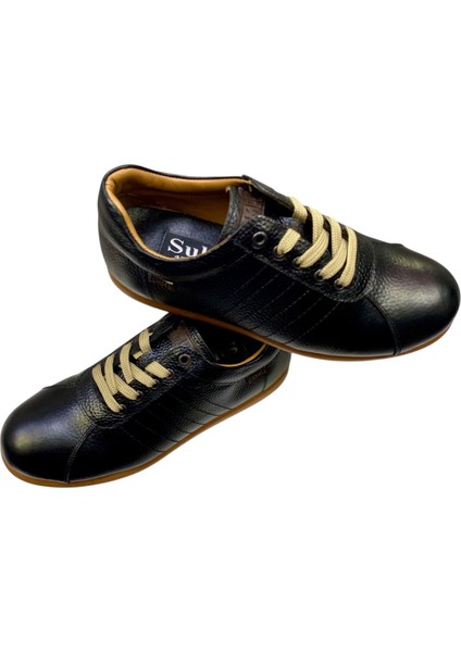 Erkek Bağcıklı Iç ve Dış Yüzey Deri Kauçuk Taban Günlük CASUAL777-1-SİYAH fırsatları