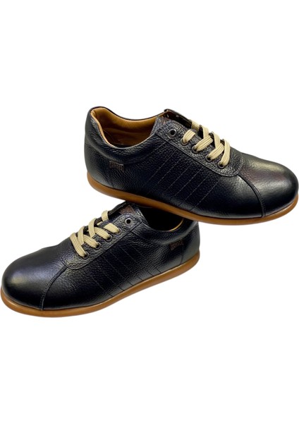 Erkek Bağcıklı Iç ve Dış Yüzey Deri Kauçuk Taban Günlük CASUAL777-1-SİYAH indirimleri