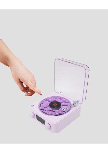 Bfs Projektör Işıklı Retro Hoparlör Bluetooth Aux USB Hafıza Kartlı 360° Sesli Şarjlı fırsatları