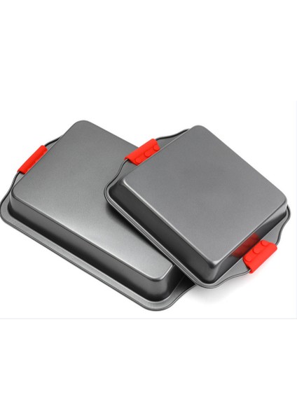 Karbon Siyah Çelik Orta ve Büyük Boy Fırın Tepsisi 24 x 40 x 7 cm - 2 Adet indirimleri