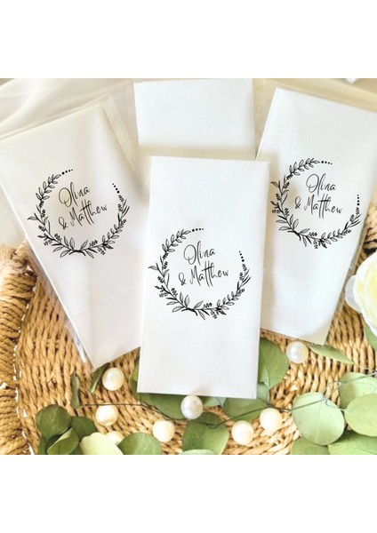 Kişiye Özel Düğün Temalı Baskılı Peçete 20’li