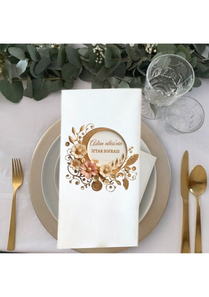 Kişiye Özel Iftar Sofrası Baskılı Peçete 20 Adet fiyatları