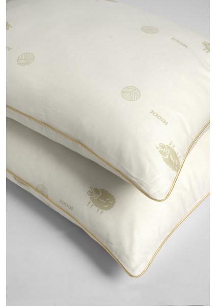 1 Adet Premium %100 Doğal Yün Yastık | Merinos Yünü Yastık 50 x 70 cm fırsatları