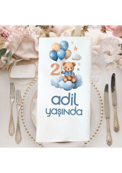 Ayıcık Baskılı Doğum Günü Peçetesi 20 Adet fiyatları