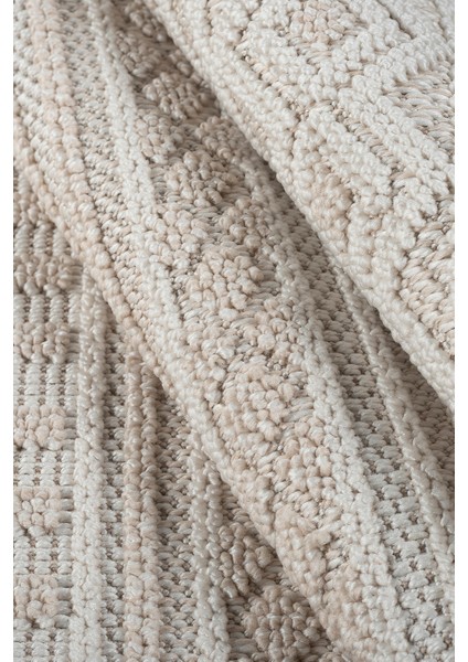 Bej Krem Bukle Dokuma Halı – Yumuşak Dokulu, Antialerjik, Kaymaz Taban – Salon, Oturma Odası ve Koridor Halısı modelleri