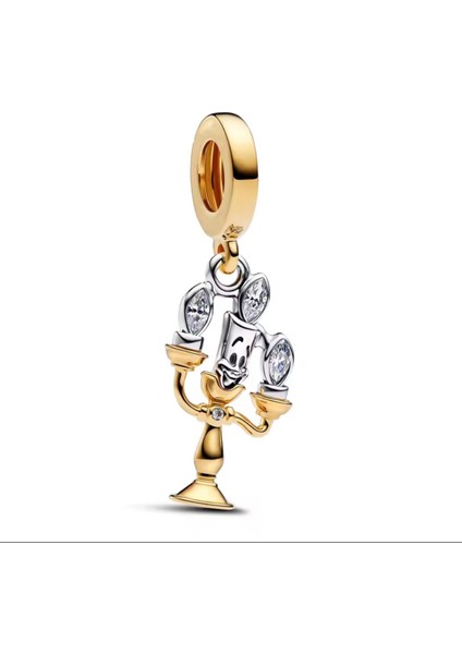 Gümüş Gold Renk Lumiere Sallantılı Charm