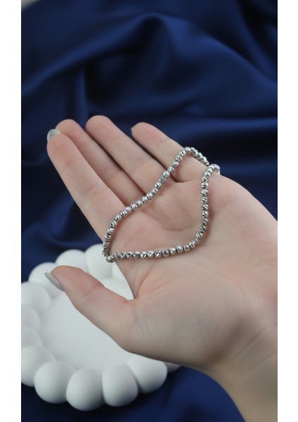 Gümüş Rengi Dorika Boncuklu Ayarlanabilir Halhal modelleri