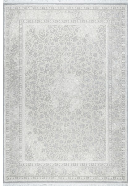 4m² / 6m² Modern Salon Halısı – Açık Gri, Bambu Dokulu, Antialerjik, Kaymaz Taban