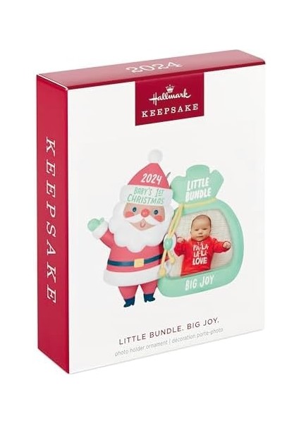 Keepsake Süsü 2024, Küçük Paket Büyük Sevinç 2024 Fotoğraf Çerçevesi, Bebek Duş Hediyeleri